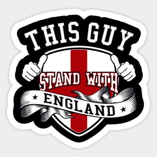 STAND WITH ENGLAND | ENGLAND SUPPORTERS STYLE Sticker